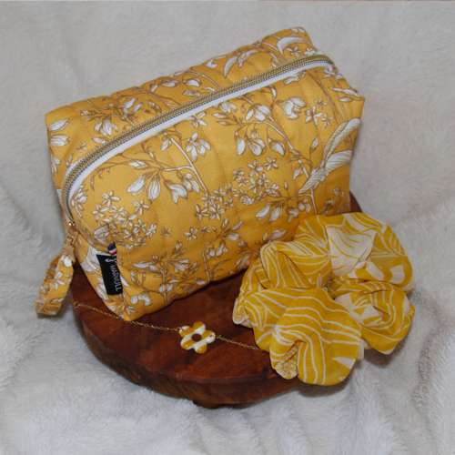 pack trousse bracelet chouchou jaune marmull