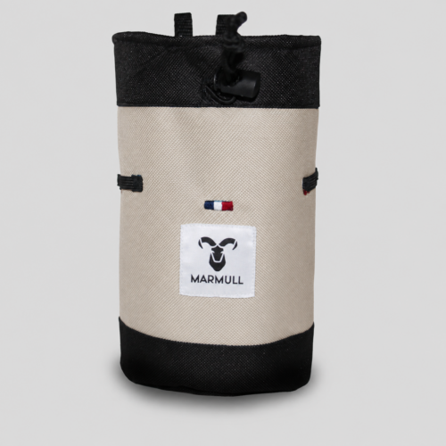 sac a magnesie escalade marmull écru avec cordon