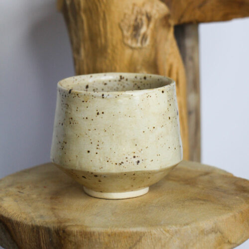 Tasse Alpage en grès moucheté fait main, tasse artisanale en céramique inspirée de la montagne