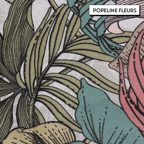 Marmull - Doublure - Popeline fleurs