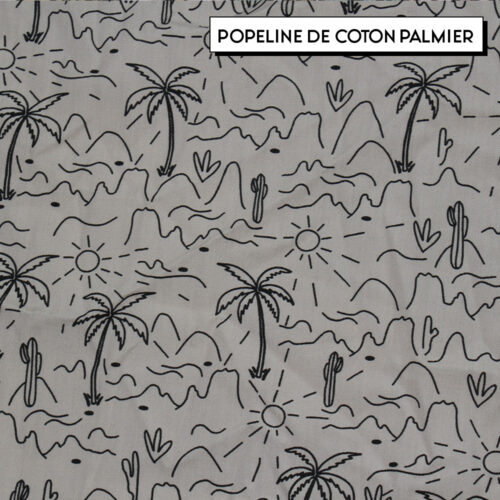 Marmull - Doublure - Popeline de coton palmier