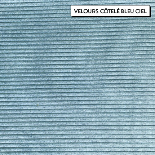 Marmull - Tissu - Velours côtelé bleu ciel